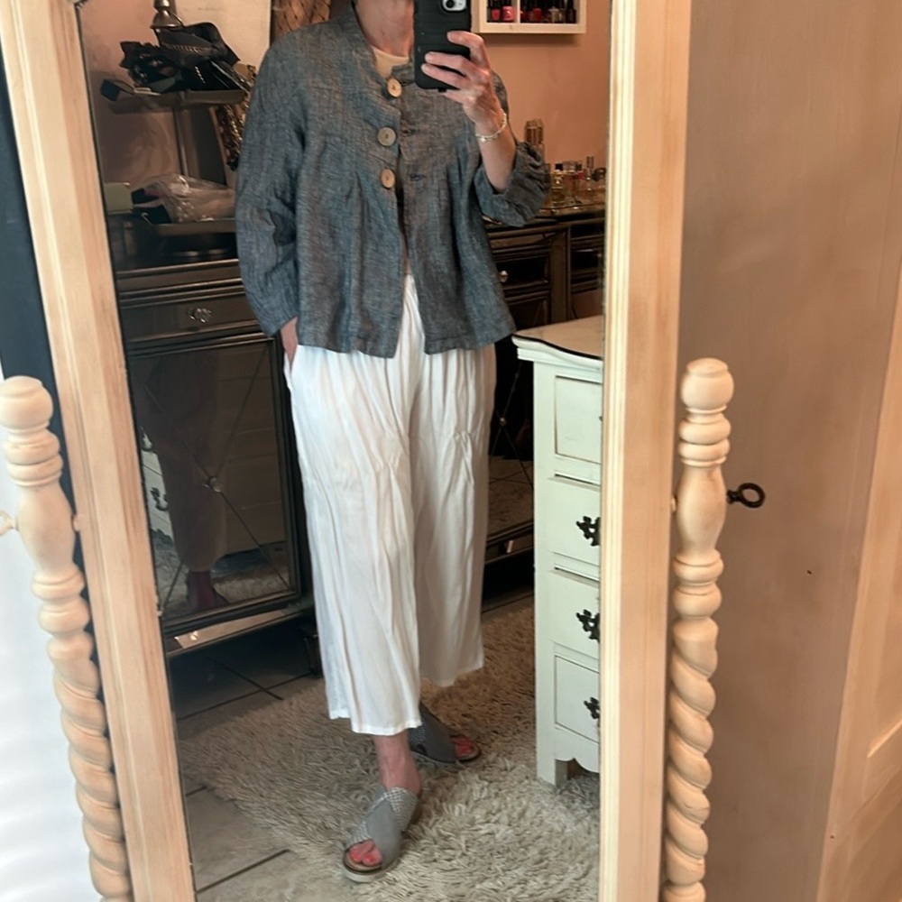 100% Linen swing jacket